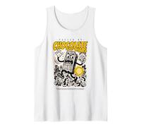 Chocolate & Chaos - Divertido arte gastronómico kawaii con actitud Camiseta sin Mangas