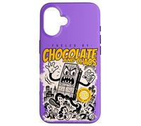 Chocolate & Chaos - Divertido arte gastronómico kawaii con actitud Carcasa para iPhone 16