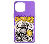 Chocolate & Chaos - Divertido arte gastronómico kawaii con actitud Carcasa para iPhone 16 Pro Max
