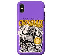 Chocolate & Chaos - Divertido arte gastronómico kawaii con actitud Carcasa para iPhone X/XS