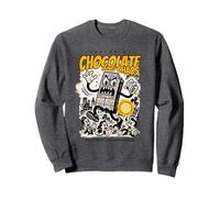 Chocolate & Chaos - Divertido arte gastronómico kawaii con actitud Sudadera