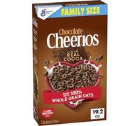 Chocolate Cheerios Heart - Cereales saludables con forma de corazón, sin gluten, tamaño familiar, 544 ml