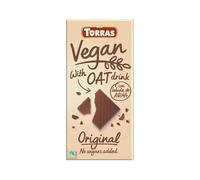 Chocolate con edulcorante, extracto de avena y pasta de avellana Torras 100g