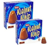 Chocolate con leche batido de nuez con relleno de fondant con sabor a vainilla, paquete múltiple de chocolate con leche de nuez 12 x 30 g