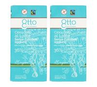 Chocolate con leche sin azúcar añadido, 100 g x 2 piezas - Otto Chocolates - Cacao 36% mínimo - con cacao de productores del Perú