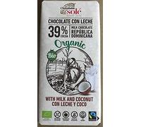 CHOCOLATE con leche y coco 100gr.