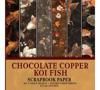 Chocolate Copper Koi Fish Scrapbook Paper: Elegant Copper and Chocolate Koi Fish Patterned Paper for DIY Crafts and Hobbies