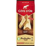 Chocolate Cote D'Or | Barra De Chocolate Côte D'Or Bonbonbloc Praliné Blanco | Chocolate Belga | Cote Dor Chocolate | 200 Gramo Total