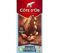 Chocolate Cote D'Or | Côte D'Or Chocolate Con Leche Y Almendras Caramelizadas | Chocolate Belga | Cote Dor Chocolate | 180 Gramo Total
