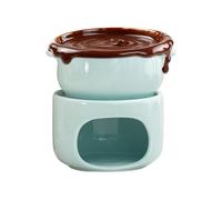 Chocolate Fondue Cup - Heat-Resistant Warmer Non-Stick - Chocolate Melting Cup with Forks - for Cheese Marshmallow Dipping Postre Beverage Dinner Wedding Party Birthday