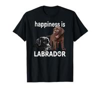 Chocolate Lab Black Lab Perro Labrador Retriever Puppy Lover Camiseta