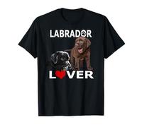 Chocolate Lab Black Lab Perro Labrador Retriever Puppy Lover Camiseta