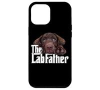Chocolate Lab Dad The Lab Father Labrador Daddy Puppy Amante Carcasa para iPhone 12 Pro Max