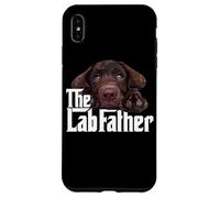 Chocolate Lab Dad The Lab Father Labrador Daddy Puppy Amante Carcasa para iPhone XS Max