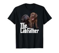 Chocolate Lab Dad The Lab Father Labrador Retriever Dog Dad Camiseta