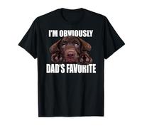 Chocolate Lab Dad The Lab Padre Labrador Retriever Puppy Camiseta