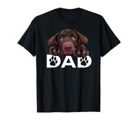 Chocolate Lab Dad The Lab Padre Labrador Retriever Puppy Camiseta