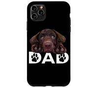 Chocolate Lab Dad The Lab Padre Labrador Retriever Puppy Carcasa para iPhone 11 Pro Max