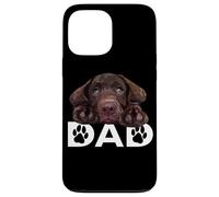 Chocolate Lab Dad The Lab Padre Labrador Retriever Puppy Carcasa para iPhone 13 Pro Max