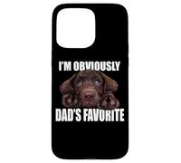 Chocolate Lab Dad The Lab Padre Labrador Retriever Puppy Carcasa para iPhone 15 Pro Max