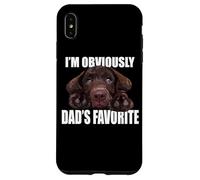 Chocolate Lab Dad The Lab Padre Labrador Retriever Puppy Carcasa para iPhone XS Max