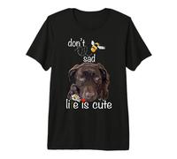 Chocolate Lab Dog Lover Brown Labrador Retriever Love Camiseta Premium