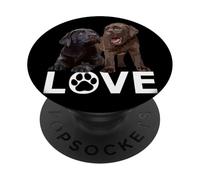 Chocolate Lab Dog Lover Labrador Love Brown Labrador Dog PopSockets PopGrip Adhesivo