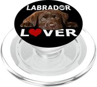 Chocolate Lab Lover Brown Lab Dog Love Mamá Papá Madre Padre PopSockets PopGrip para MagSafe