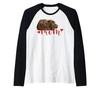 Chocolate Lab Mamá Brown Labrador Mamá El Laboratorio Madre Laboratorio Mamá Camiseta Manga Raglan