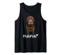 Chocolate Lab Mama Brown Labrador Mom The Lab Mother Lab Dog Camiseta sin Mangas