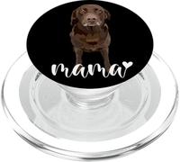 Chocolate Lab Mama Brown Labrador Mom The Lab Mother Lab Dog PopSockets PopGrip para MagSafe