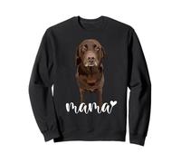 Chocolate Lab Mama Brown Labrador Mom The Lab Mother Lab Dog Sudadera