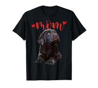 Chocolate Lab Mamá Labrador Mamá El Laboratorio Madre Retriever Mamá Camiseta