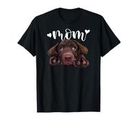 Chocolate Lab Mom Brown Lab Mama The Lab Mother Lab Cachorro Camiseta