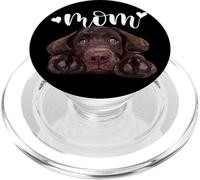 Chocolate Lab Mom Brown Lab Mama The Lab Mother Lab Cachorro PopSockets PopGrip para MagSafe