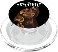Chocolate Lab Mom Brown Labrador Mama The Lab Mother Lab Dog PopSockets PopGrip para MagSafe