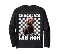 Chocolate Lab Mom Mama Chocolate Labrador Retriever Manga Larga