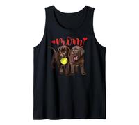 Chocolate Lab Mom The Lab Mother Brown Labrador Camiseta sin Mangas