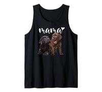Chocolate Lab Mom The Lab Mother Brown Labrador Mama Lab Dog Camiseta sin Mangas