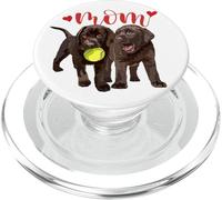 Chocolate Lab Mom The Lab Mother Brown Labrador PopSockets PopGrip para MagSafe
