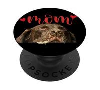 Chocolate Lab Mom The Lab Mother Brown Labrador Retriever PopSockets PopGrip Adhesivo
