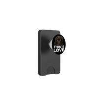 Chocolate Lab This Is Love Dog Puppy Labrador Retriever Love PopSockets PopWallet para MagSafe