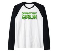 Chocolate Leche Duende Cacao Sabor Almendra Chocolate Lácteos Camiseta Manga Raglan