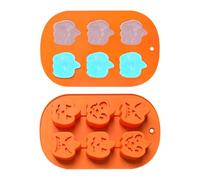 Chocolate Mold, Flexible Silicone Molds for Baking, Non Stick Molder with 6 Grids Dessert, Molding Tray for Pastry, Candle, Soap, Ice, Snacks, Jelly and Fondant, 10.71x6.69 Inches