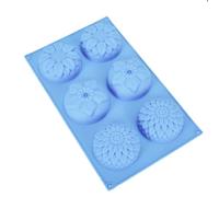 Chocolate Molds - Chocolate Molds Silicone - 6-Cavity Silicone Baking Mould | Silicone Molds Flower Shape Resin Decorations, Gypsum Crafts, Chocolate, Cake, Mousse