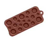 Chocolate Molds Silicone 19-Cavity - Botón de alimenticio no es | Moldes de botón de chocolate para hornear pasteles, dulces, jabón, manualidades, velas, fiestas, aulas