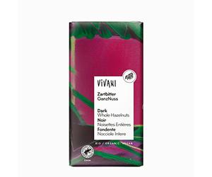 Chocolate Negro 55% Santo Domingo con Avellanas Enteras BIO - Vivani - 100g