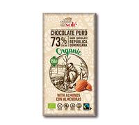CHOCOLATE NEGRO 73% con almendras 150gr.
