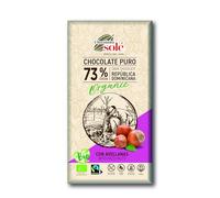 Chocolate Negro 73% con avellanas ECO Chocolates Sole 150g