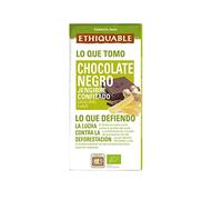 Chocolate negro ecológico con jengibre confitado de Perú y Haití tableta 100 g